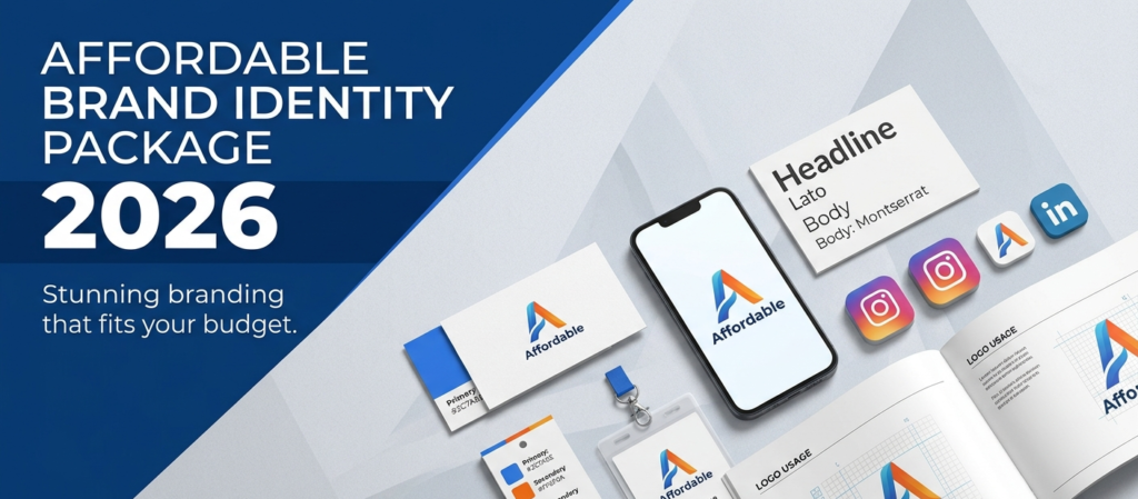 Want an Affordable Brand Identity Package in 2026? Discover the smart, proven way to get stunning branding that wins trust without wrecking your budget.