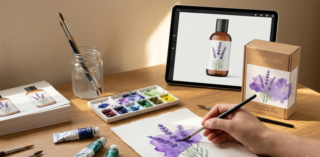 Commission custom watercolor illustrations with our 2026 guide. Get human-made commercial art your customers will love. Boost your brand assets today!